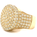 Load image into Gallery viewer, 14k Yellow Gold Diamond Stud Cluster Earrings