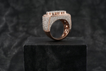 Load image into Gallery viewer, Adult Men 10K Championship Rose Gold Flower Cluster Ring