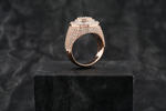 Load image into Gallery viewer, 14k Rose Gold Round & Baguette Diamond Ring