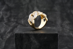 Load image into Gallery viewer, 10k Yellow Gold Round Diamond Miami Cuban Link Band 14mm Mens Pinky Ring 3 CT