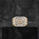 Load image into Gallery viewer, Iced Out Round & Baguette Shape Royal Championship Ring in Hip Hop for Men