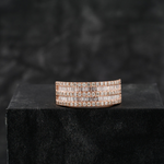 Load image into Gallery viewer, 14k Rose Gold Channel Set Gents Diamond Band