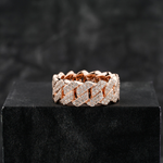 Load image into Gallery viewer, 14k Yellow Gold Miami Cuban Link Style Diamond Statement Ring