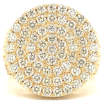 Load image into Gallery viewer, 14k Yellow Gold Diamond Stud Cluster Earrings