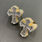 Load image into Gallery viewer, 14 kt Iced Out Rings, Adorned with VVS Lab Diamond, Hip Hop Ring