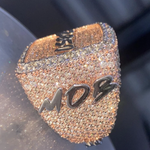 Load image into Gallery viewer, Men's Full Iced out Round Cut Diamond Ring, Round Diamond Custom Design Ring, Gift For Him/ Her