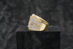 Load image into Gallery viewer, 14 kt Gold & Diamonds 18k Gold Maze Championship Ring