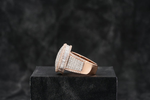 Load image into Gallery viewer, 10k Rose Gold Baguette & Rounds Ring