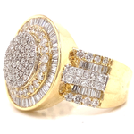 Load image into Gallery viewer, Baguette and Round Diamond Men's Ring