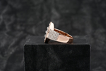 Load image into Gallery viewer, Adult 10k Rose Gold Baguette 4.75ct Diamond Pinky Ring