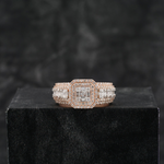 Load image into Gallery viewer, Large Gents Square Baguette & Round Ring