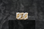 Load image into Gallery viewer, 10k Yellow Gold Round Diamond Miami Cuban Link Band 14mm Mens Pinky Ring 3 CT