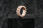 Load image into Gallery viewer, 14k Yellow Gold Miami Cuban Link Style Diamond Statement Ring