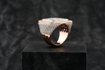 Load image into Gallery viewer, 14/18k Rose Gold Square Baguette Men's Ring