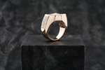 Load image into Gallery viewer, 10K Rose Gold Star Diamond Ring