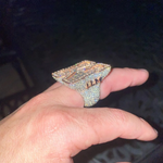 Load image into Gallery viewer, Custom Letters Rings, Fully Iced Out Bling Vvs Lab Diamonds Jewelry