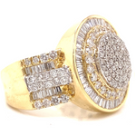 Load image into Gallery viewer, Baguette and Round Diamond Men's Ring