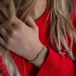 Load image into Gallery viewer, White Gold Diamond Butterfly Cuban Bracelet