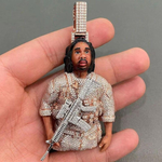 Load image into Gallery viewer, Real Diamonds Lab Grown Diamond Hiphop Face Pendant