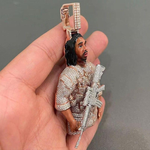 Load image into Gallery viewer, Real Diamonds Lab Grown Diamond Hiphop Face Pendant