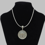 Load image into Gallery viewer, Medallion Excellent Baguette & Round Cut Lab-Created Diamonds Hip-Hop Pendant
