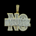 Load image into Gallery viewer, No Excusez Iced Out Letter Diamond Pendant
