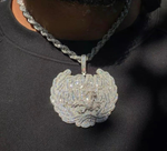 Load image into Gallery viewer, Road Runna Badge Baguette & Round Lab Grown Diamond Hip Hop Pendant