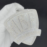 Load image into Gallery viewer, All Bout Paper Big Luxury Baguette & Round Lab Grown Diamond ABP Iced Out Pendant