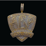 Load image into Gallery viewer, All Bout Paper Big Luxury Baguette & Round Lab Grown Diamond ABP Iced Out Pendant