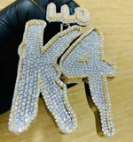 Load image into Gallery viewer, Custom Number Letter Lab Grown Hip Hop Charm Iced Out Pendant