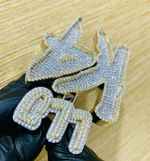 Load image into Gallery viewer, Custom Number Letter Lab Grown Hip Hop Charm Iced Out Pendant
