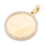 Load image into Gallery viewer, 10/14k Yellow Gold Diamond Picture Pendant