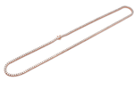 Load image into Gallery viewer, 14 Kt Rose Gold Stunning Round Cut Lab Diamond Tennis Necklace