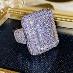 Load image into Gallery viewer, Luxury Style High End Jewelry Buss Down 925 Silver VVS Lab Grown Man's Ring