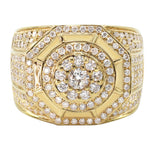 Load image into Gallery viewer, 14K Yellow Gold Mens Diamond Ring
