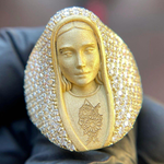 Load image into Gallery viewer, Iced Out Champion Ring Real VVS Lab Grown Diamond Hip Hop Rings