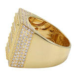 Load image into Gallery viewer, 2.50 ct Yellow Gold Lab Mens Diamond Ring