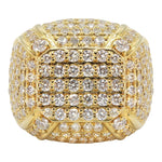 Load image into Gallery viewer, Grand Emperor Lab Grown Diamond Men's Sterling Silver Ring