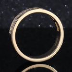 Load image into Gallery viewer, 14k Yellow Gold Baguette Cut Lab Grown Ring