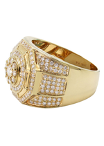 Load image into Gallery viewer, 14K Yellow Gold Mens Diamond Ring