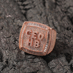 Load image into Gallery viewer, Helloice Iced Custom A-Z Baguette Letters Ring