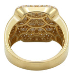 Load image into Gallery viewer, 14 Karat Gold 3.75 Carat Diamonds Cushion Men’s Ring