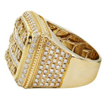 Load image into Gallery viewer, 14K YELLOW GOLD MEN'S RING WITH 2.78 CT DIAMONDS