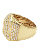 Load image into Gallery viewer, 14K Yellow Gold Lab Mens Diamond Ring
