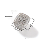 Load image into Gallery viewer, Helloice Iced Custom A-Z Baguette Letters Ring