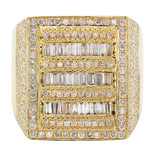 Load image into Gallery viewer, 2.50 ct Yellow Gold Lab Mens Diamond Ring