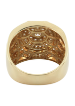 Load image into Gallery viewer, 14K Yellow Gold Mens Diamond Ring