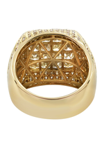 Load image into Gallery viewer, 10k Yellow Gold Cluster Diamond Men's Ring