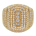 Load image into Gallery viewer, 14K Yellow Gold Lab Mens Diamond Ring