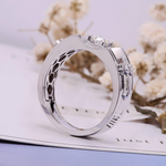 Load image into Gallery viewer, Impressive 0.5ct Lab Grown Diamond with Crosses Stylish Men's White Gold Ring